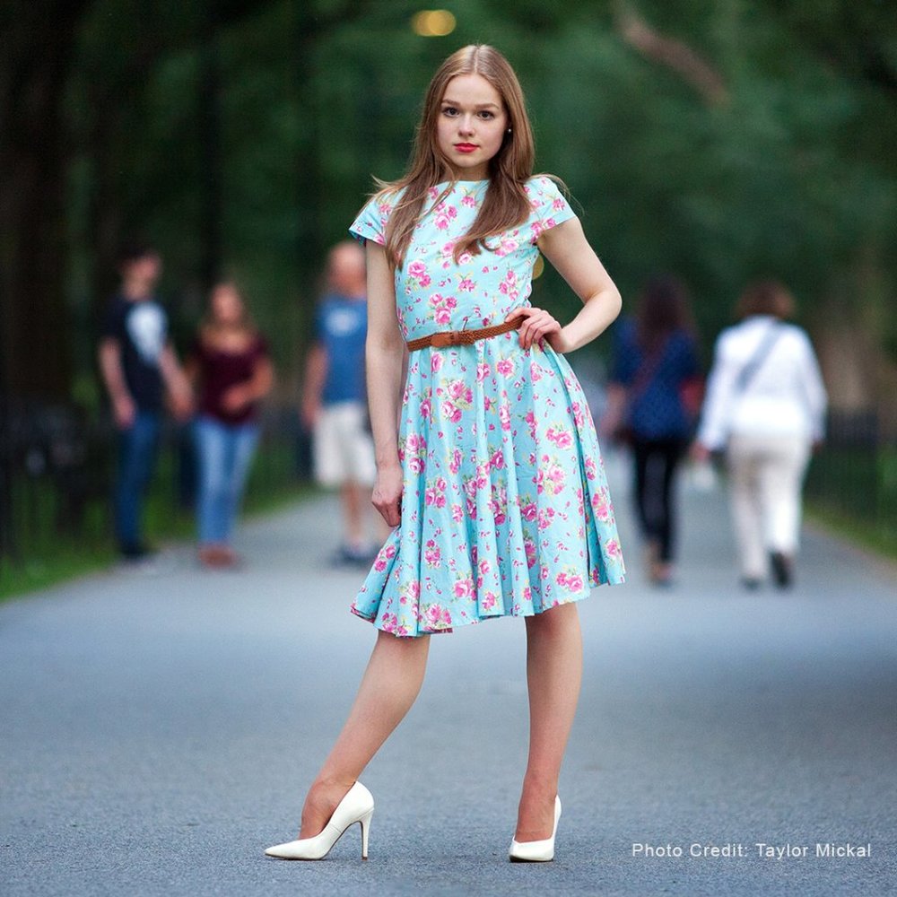 Cap Sleeve Vintage Tea Dress by Chicanary